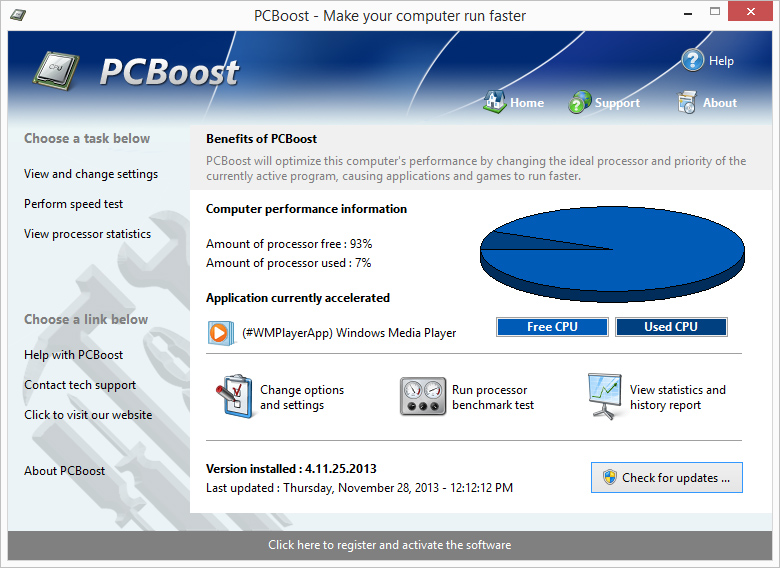 PcBoost - Boost your computer speed and performance